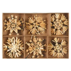 Anhänger Strohsterne Ca. 6Cm 12Er Set^Depot New