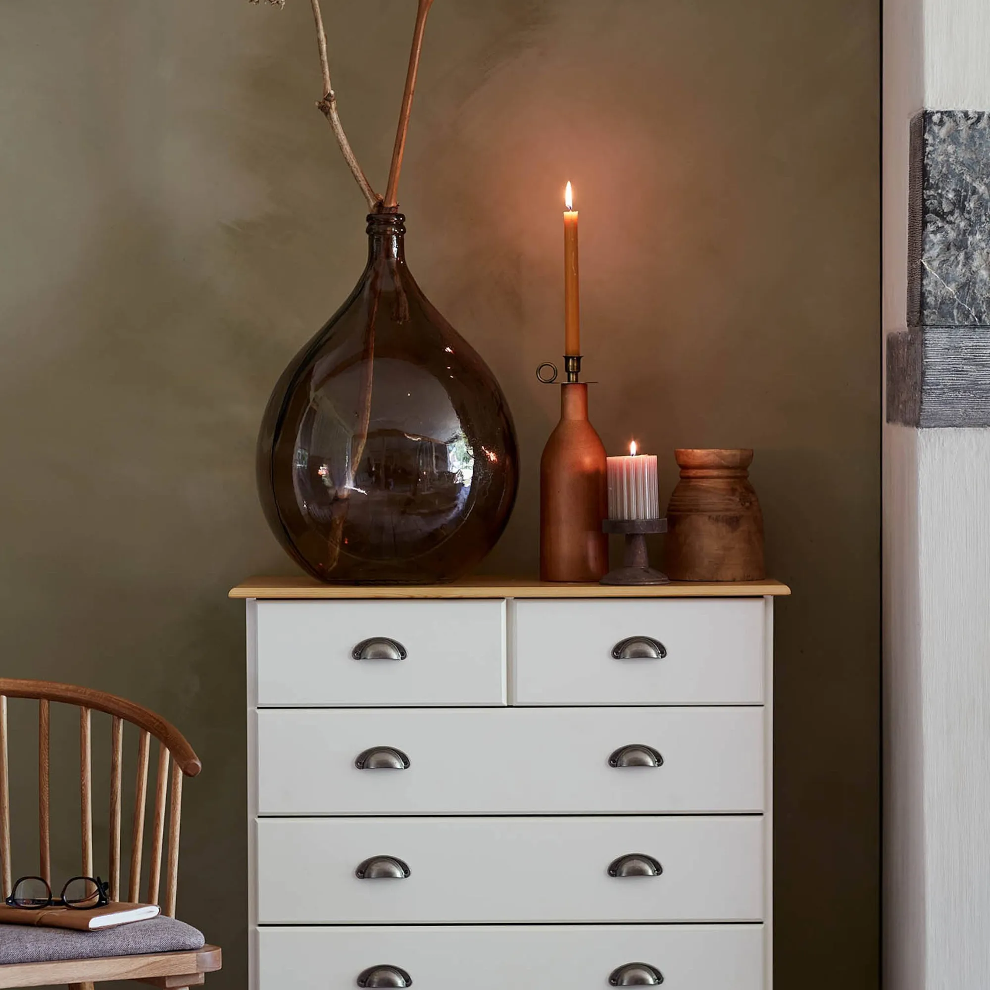 Ballonvase Winter Glam Mit Kunstblumen^Depot New