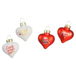 Baumschmuck Heart Family Glas Ca.4Cm^Depot Store