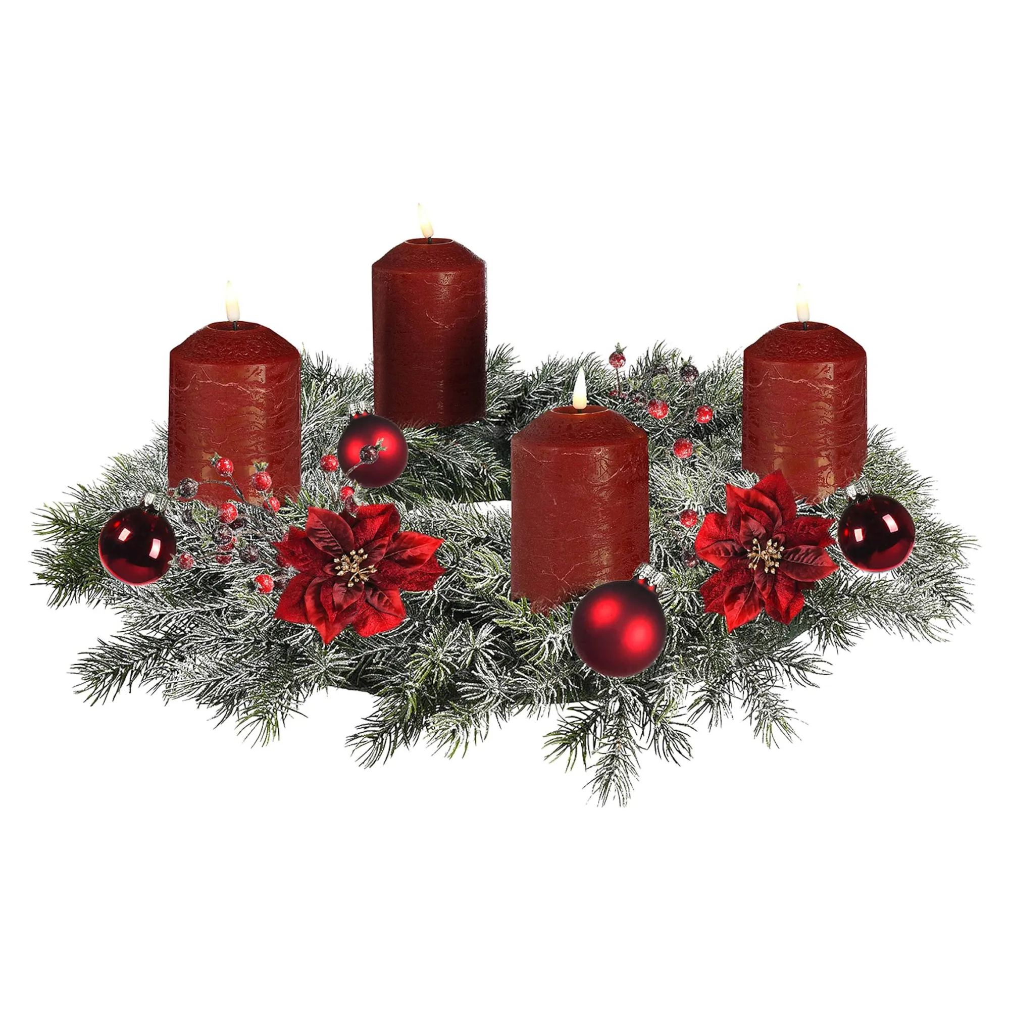 Deko-Adventskranz-Set Classic Christmas^Depot Cheap