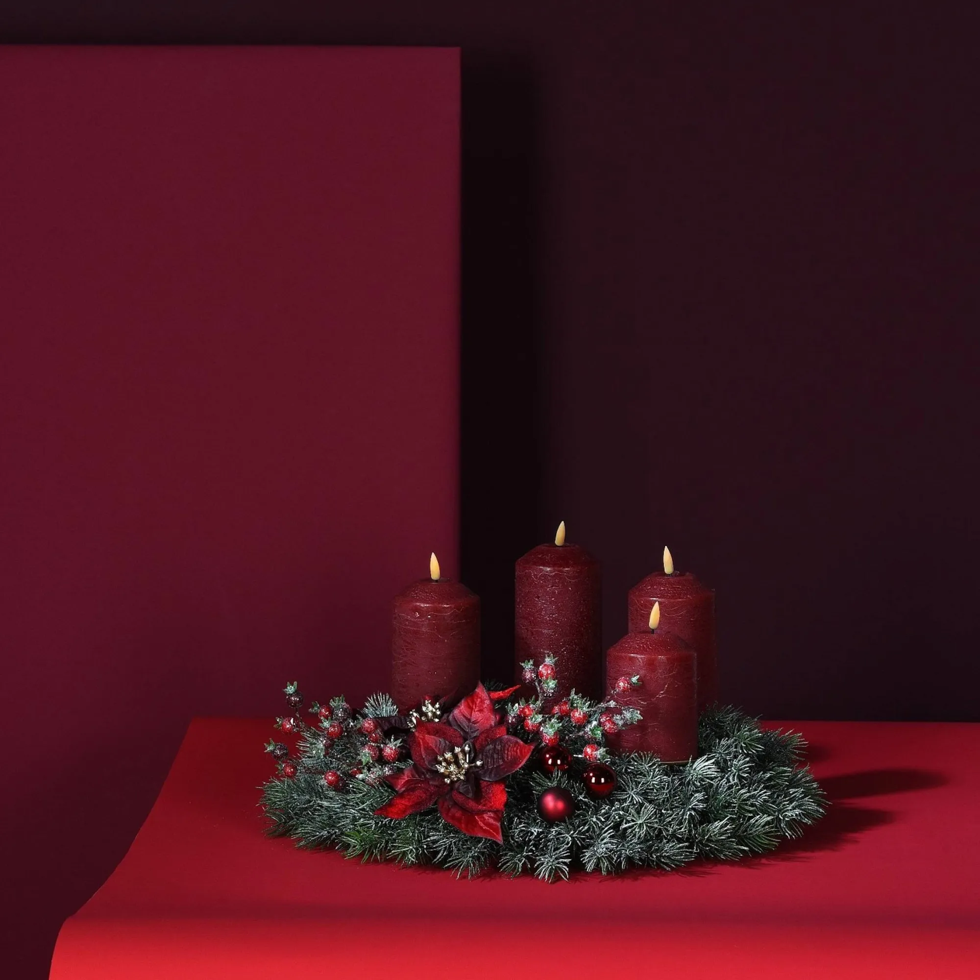 Deko-Adventskranz-Set Classic Christmas^Depot Cheap