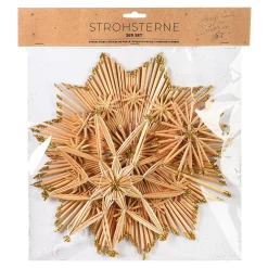 Deko-Objekt-Set Strohstern^Depot Best
