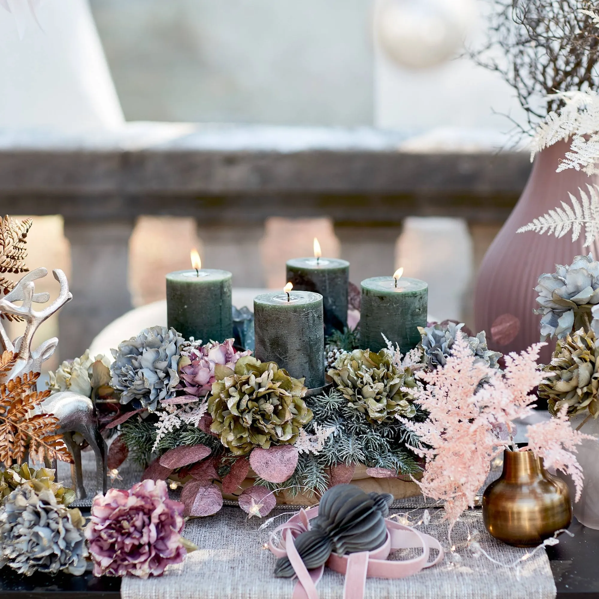 Deko-Set Adventskranz Christmas Frosty^Depot Discount