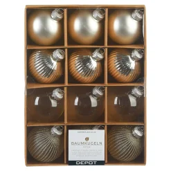 Deko-Set Weihnachts-Kerzenhalter Golden Glam^Depot Hot