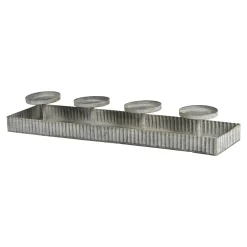 Deko-Tablett Zinc Mit 4 Tullen^Depot Best Sale