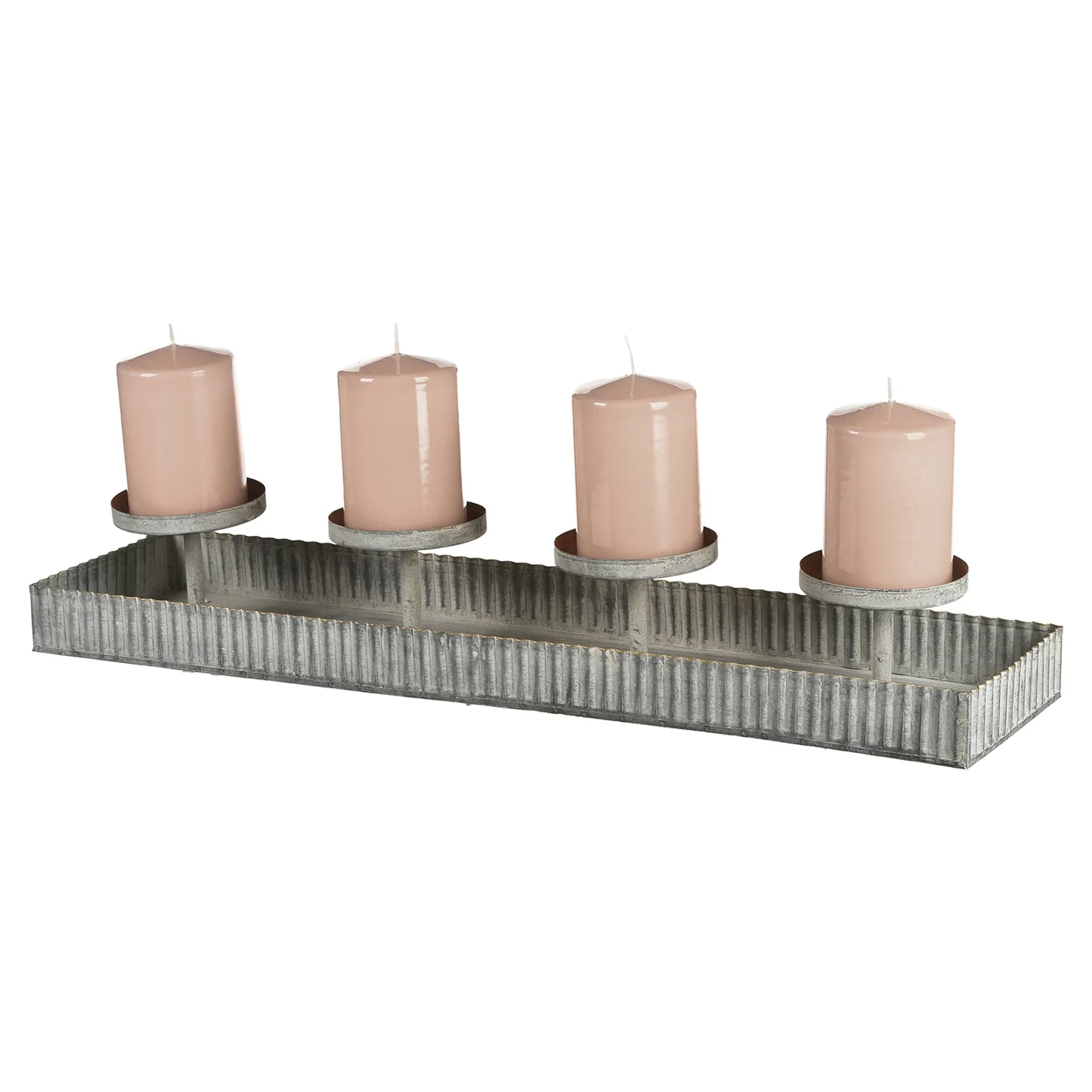 Deko-Tablett Zinc Mit 4 Tullen^Depot Best Sale