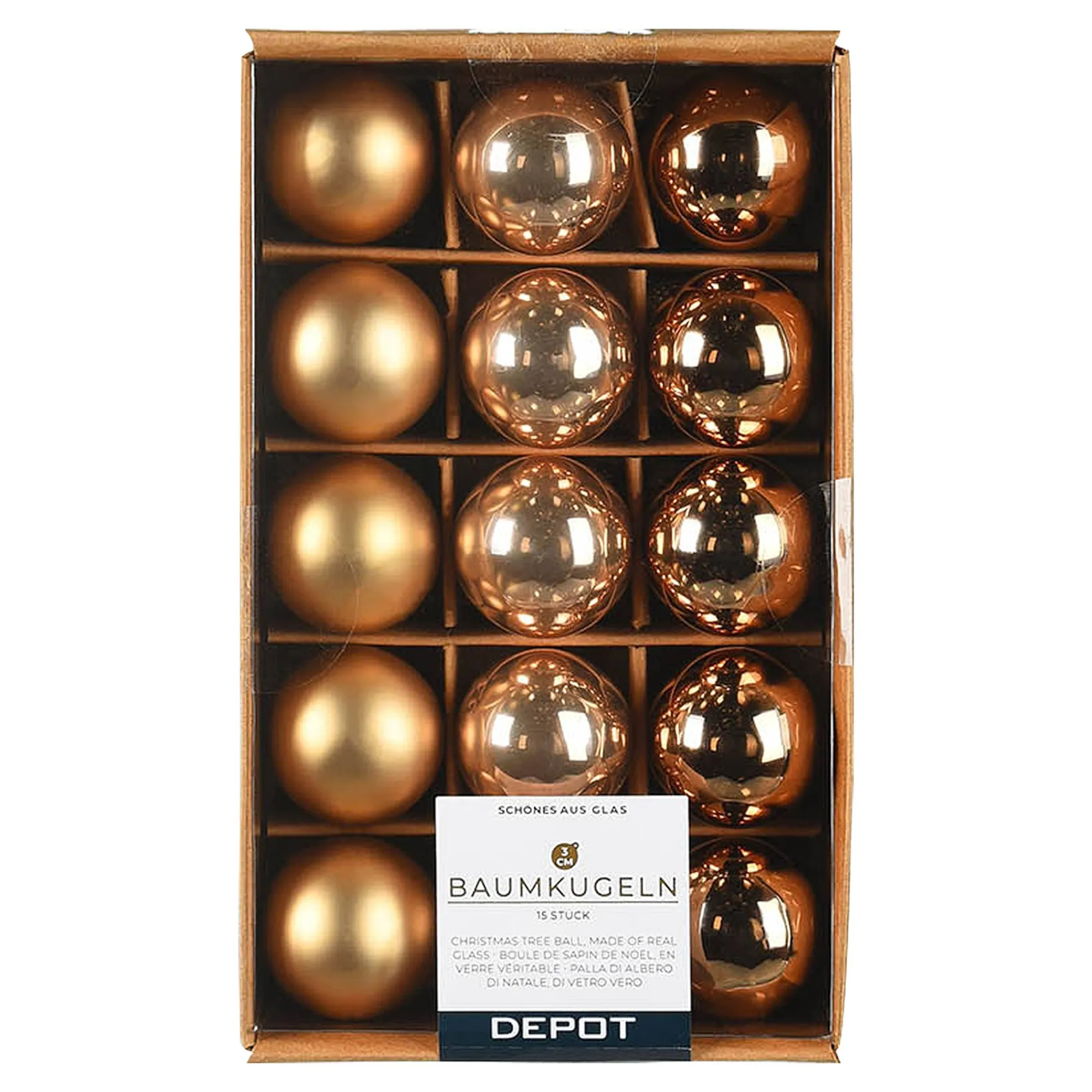 Deko-Weihnachtstablett Golden Glam^Depot Best