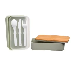 Doppel-Lunchbox Mit Mehrwegbesteck^Depot Outlet
