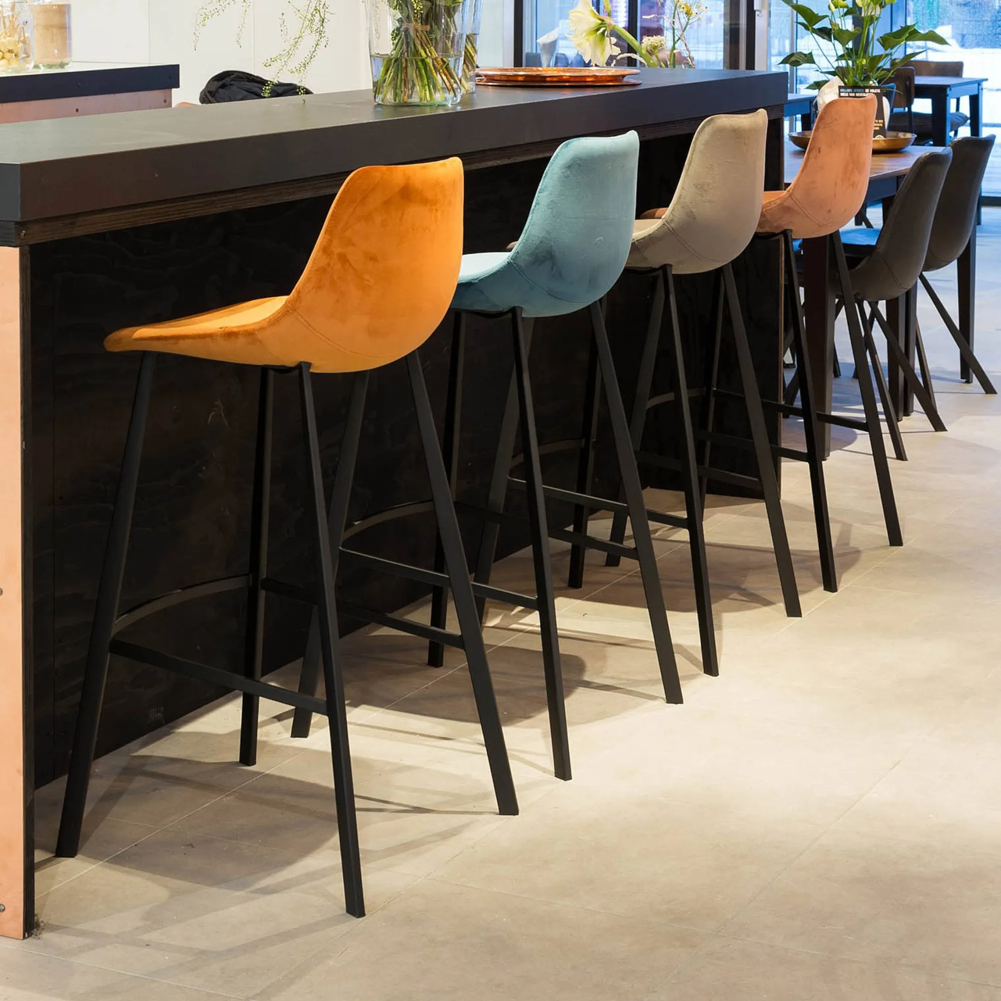 Dutchbone Samt-Barstuhl Franky^Depot Flash Sale