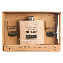 Flachmann Mit SchnapsGläsern^Depot Sale