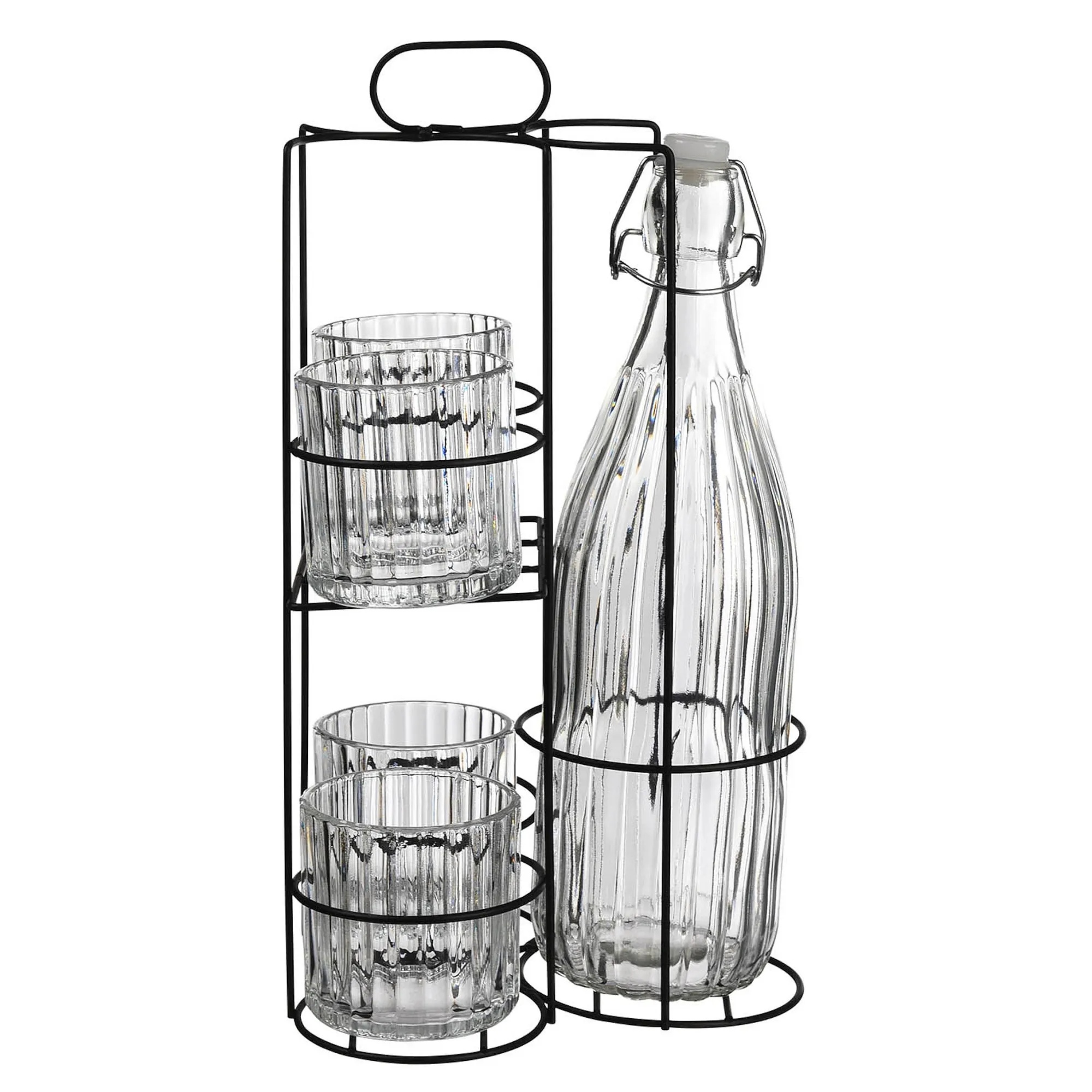 Flasche & Gläser-Set Tom Mit Halterung^Depot New