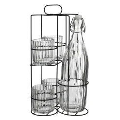 Flasche & Gläser-Set Tom Mit Halterung^Depot New