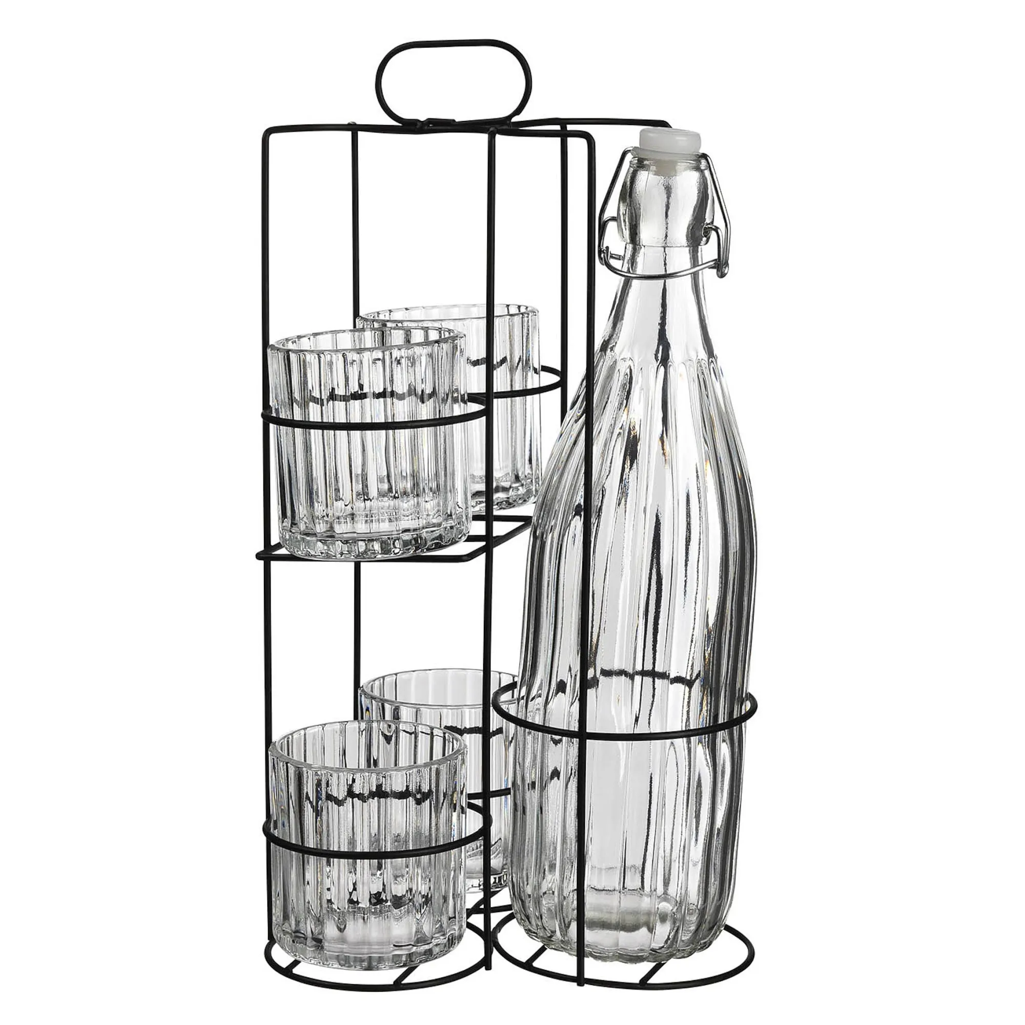 Flasche & Gläser-Set Tom Mit Halterung^Depot New