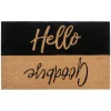 Shop Depot Fusmatte Hello Bye