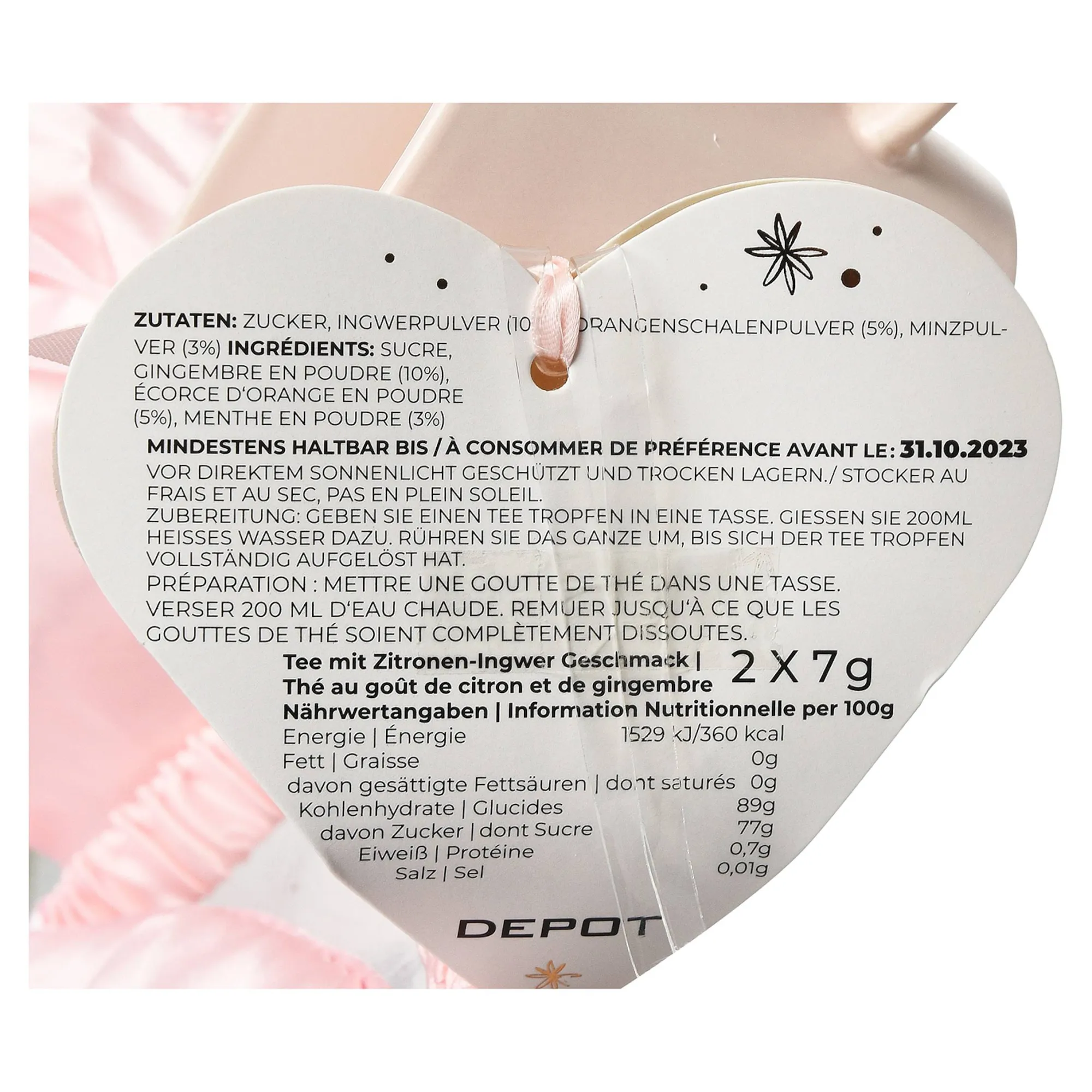 Geschenk-Set Herzensmensch^Depot Outlet
