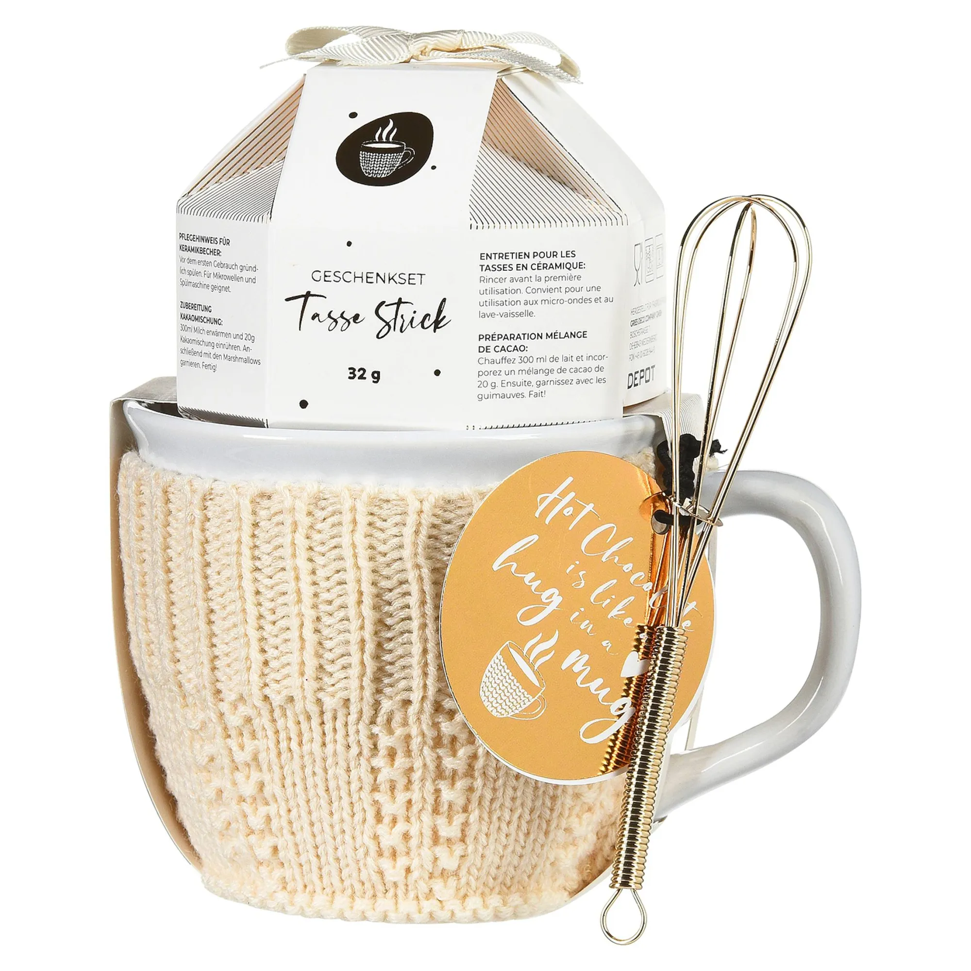 Geschenk-Set Tasse Strick^Depot Best