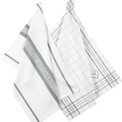 Hot Depot Geschirrtuch-Set Kitchen Love