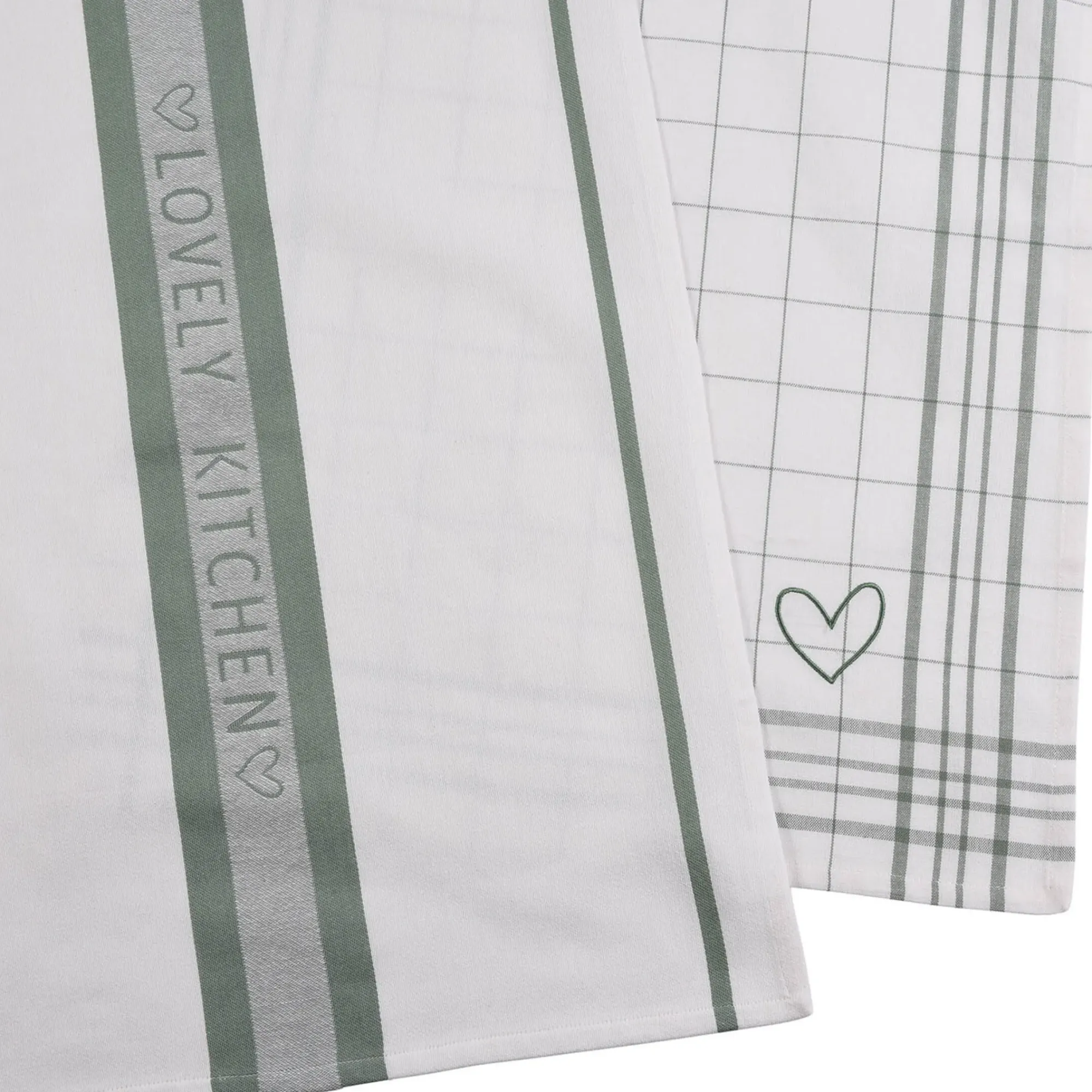 Hot Depot Geschirrtuch-Set Kitchen Love