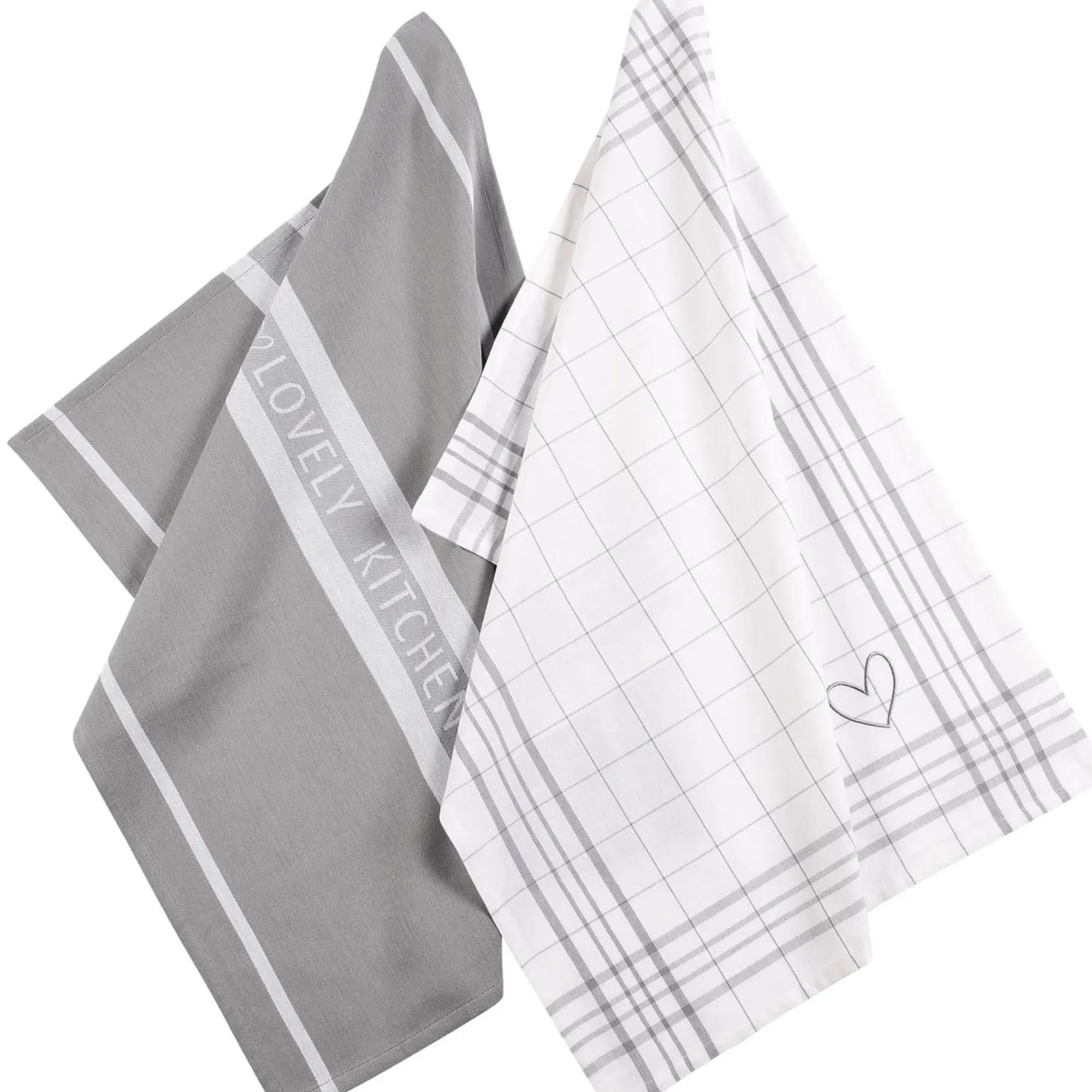 Shop Depot Geschirrtuch-Set Kitchen Love