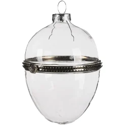 Clearance Depot Glas-Deko-Anhänger Medaillon Ei