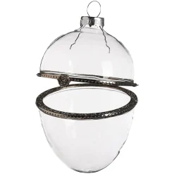 Clearance Depot Glas-Deko-Anhänger Medaillon Ei