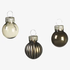 Glas-Mini-Weihnachtskugel-Set^Depot Outlet