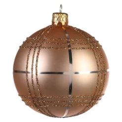 Glas-Weihnachtskugel Check^Depot Store