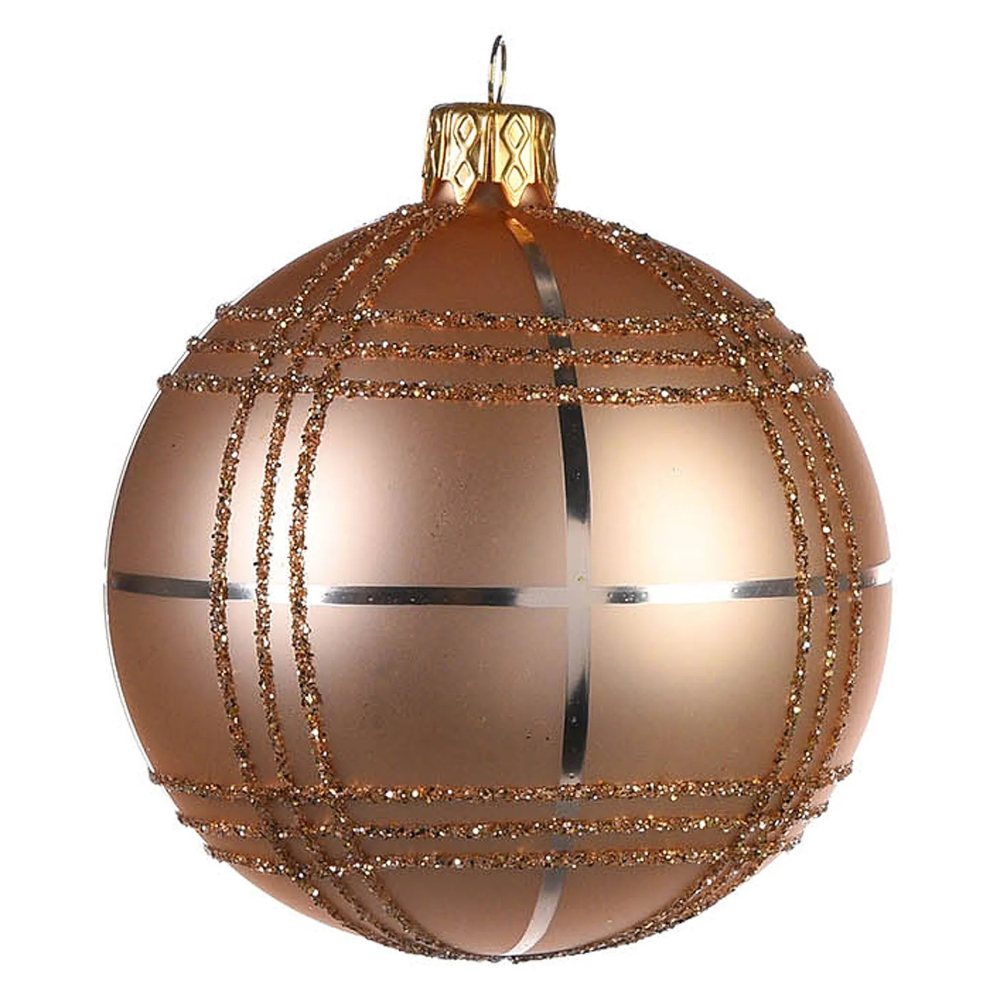 Glas-Weihnachtskugel Check^Depot Store