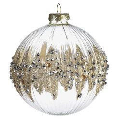 Glas-Weihnachtskugel Diamondsplash^Depot Store