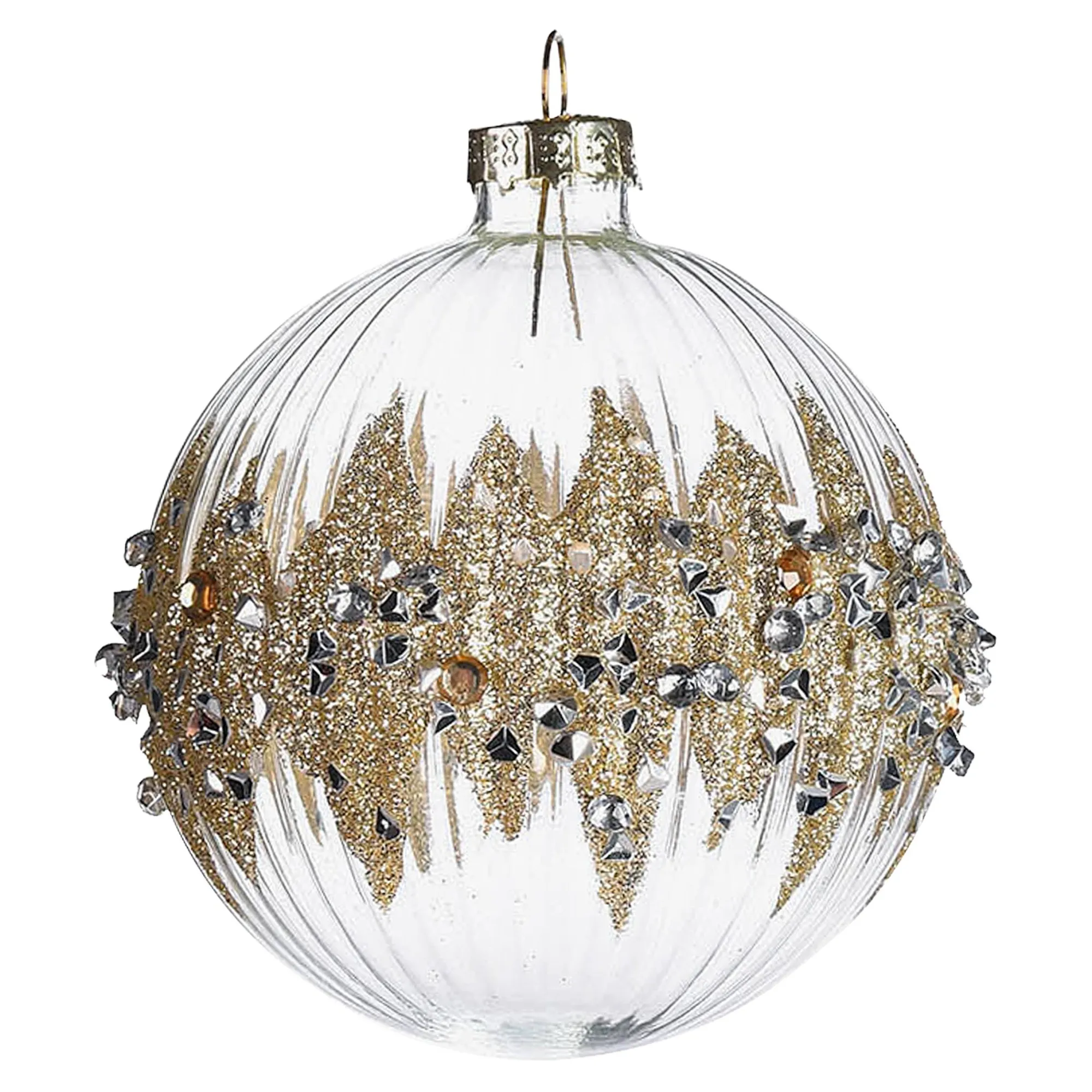 Glas-Weihnachtskugel Diamondsplash^Depot Best