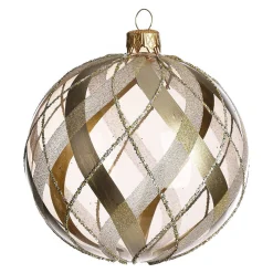 Glas-Weihnachtskugel Doublecheck^Depot Fashion