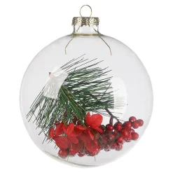 Glas-Weihnachtskugel Filled Berries^Depot Clearance