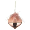 Glas-Weihnachtskugel Glancy Feather^Depot Outlet