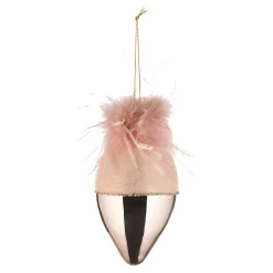 Glas-Weihnachtskugel Glancy Feather^Depot Store