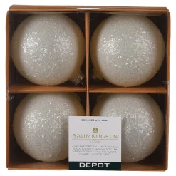 Glas-Weihnachtskugel Glimmer^Depot Shop