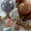 Glas-Weihnachtskugel Glittergranulat^Depot Hot