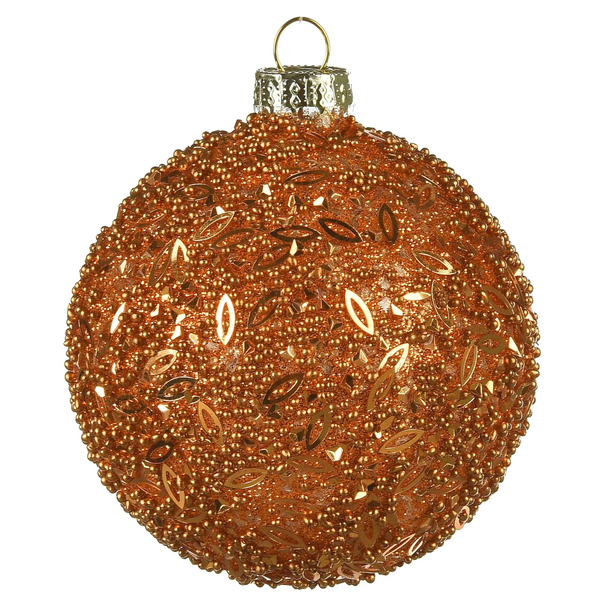 Glas-Weihnachtskugel Glittergranulat^Depot Hot