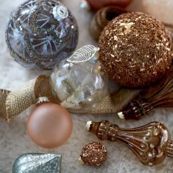 Glas-Weihnachtskugel Glittergranulat^Depot Shop