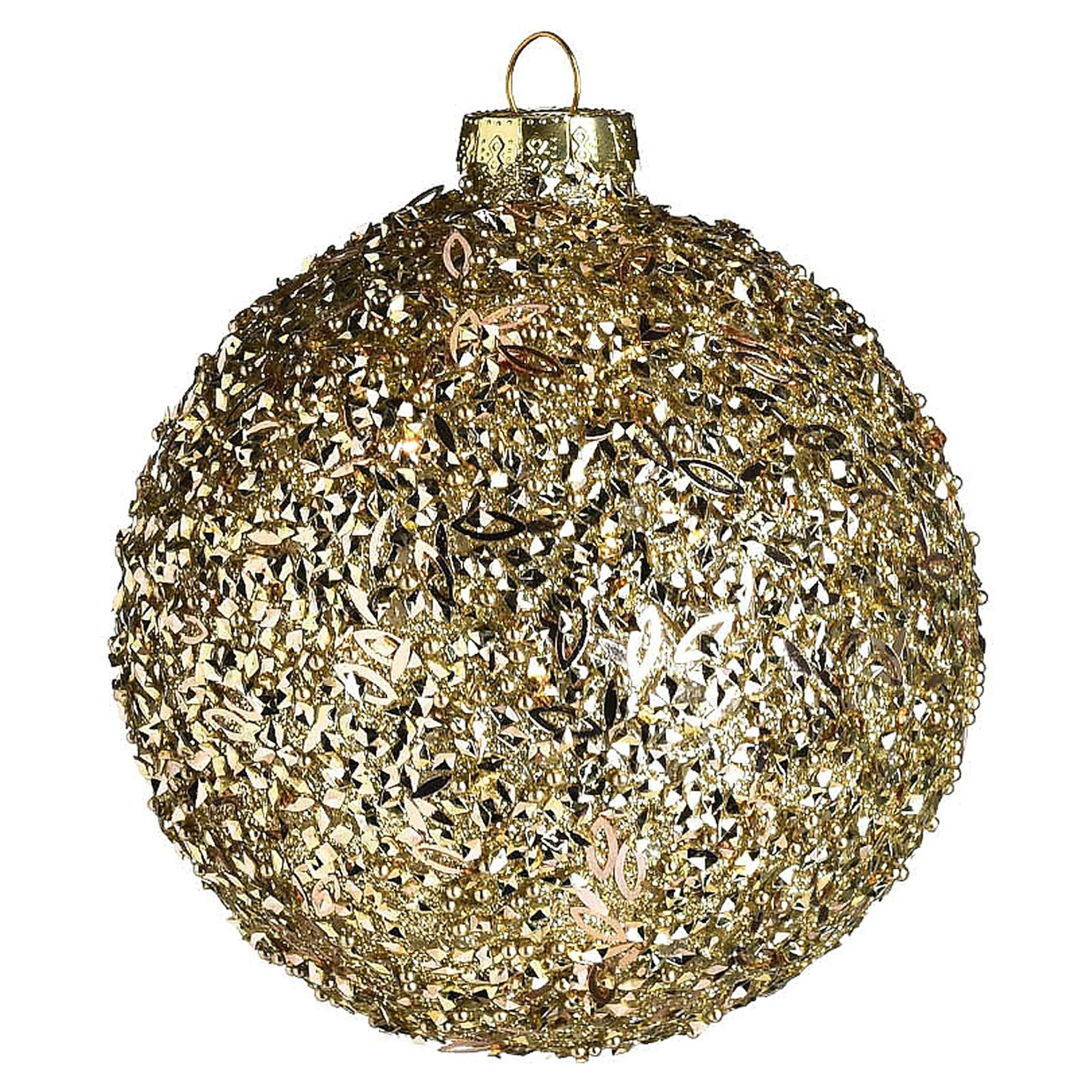 Glas-Weihnachtskugel Glittergranulat^Depot Fashion