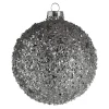 Glas-Weihnachtskugel Glittergranulat^Depot Discount