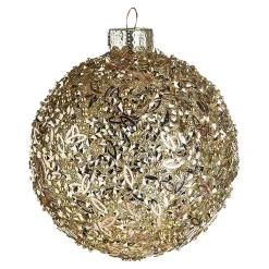 Glas-Weihnachtskugel Glittergranulat^Depot Discount