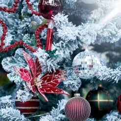 Glas-Weihnachtskugel Glitterstripe^Depot Shop
