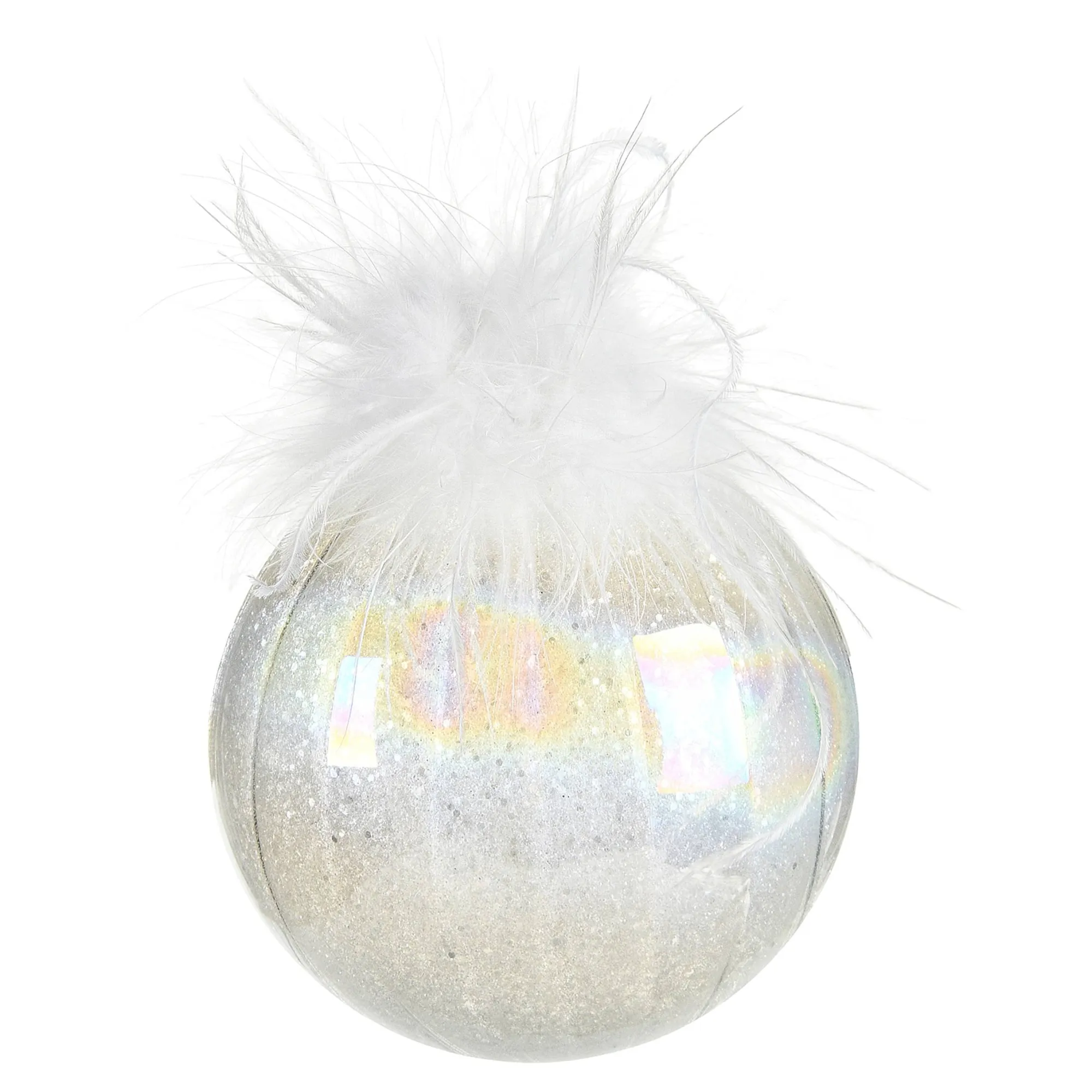 Glas-Weihnachtskugel Holo Glimmer^Depot Hot