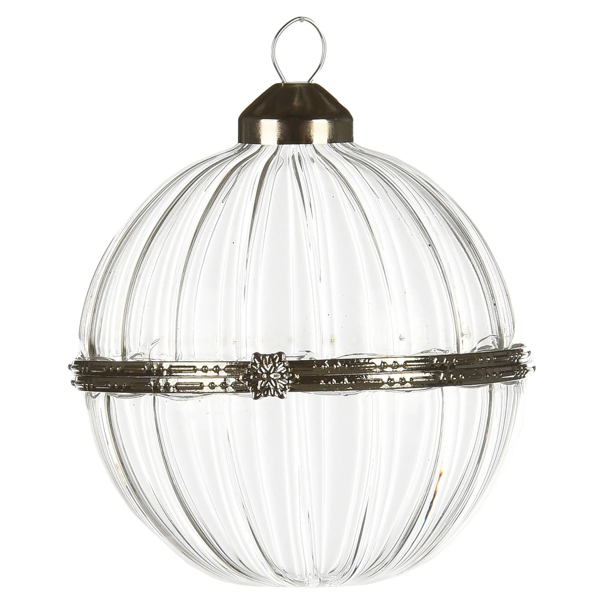 Glas-Weihnachtskugel Medaillon^Depot Clearance
