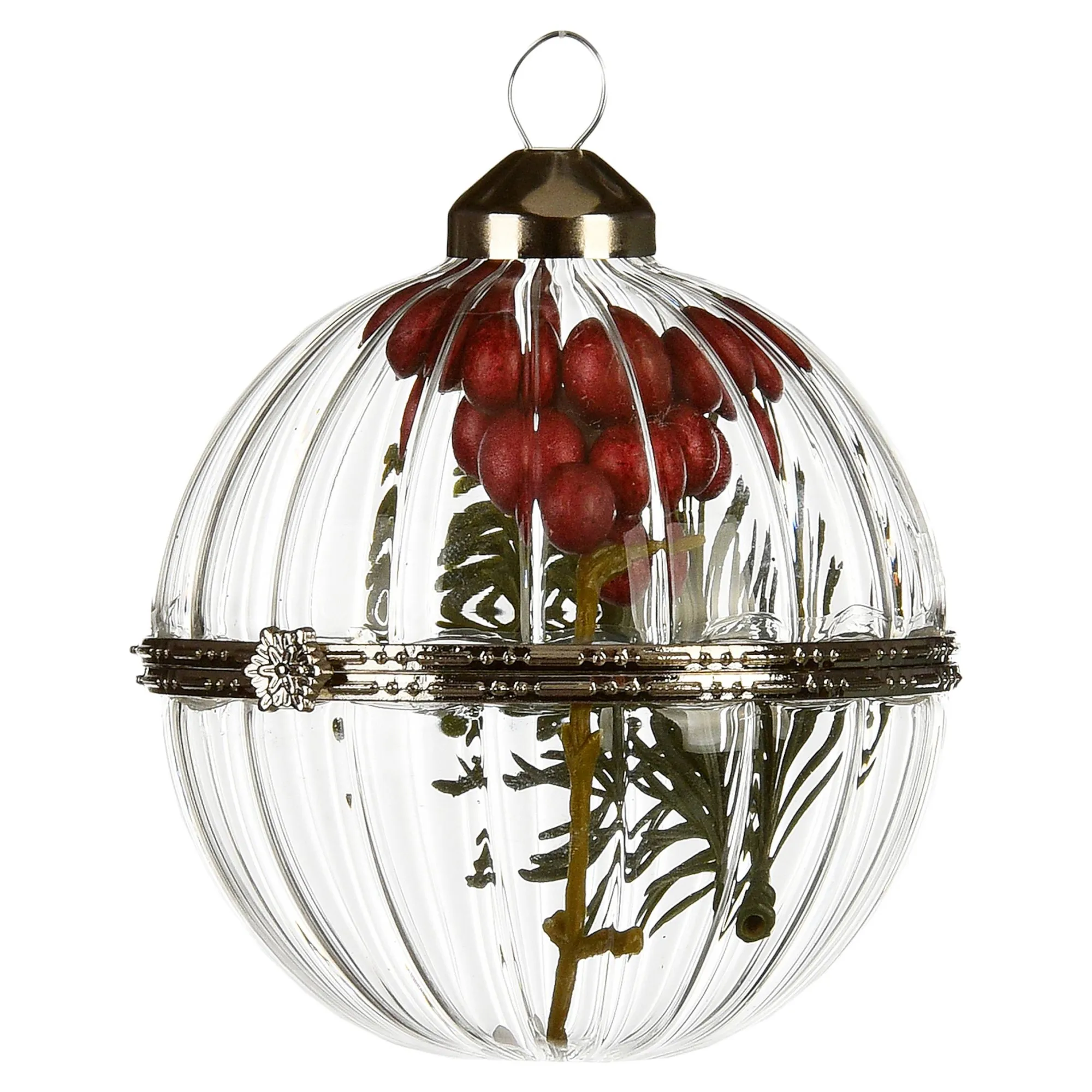 Glas-Weihnachtskugel Medaillon^Depot Clearance