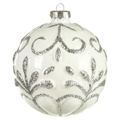 Glas-Weihnachtskugel Relief^Depot Fashion