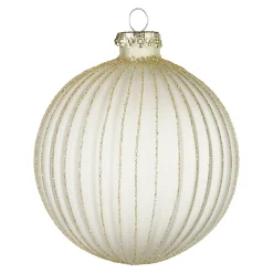 Glas-Weihnachtskugel Rille^Depot Best