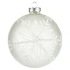 Glas-Weihnachtskugel Schneeflocke^Depot Cheap