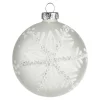 Glas-Weihnachtskugel Schneeflocke^Depot Best Sale