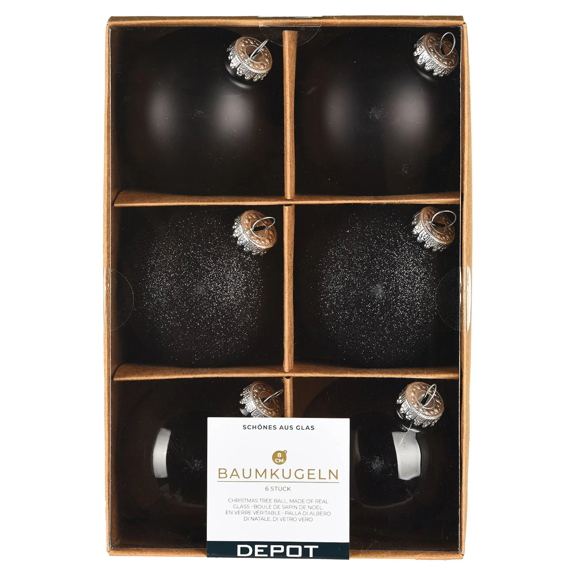 Glas-Weihnachtskugel-Set^Depot New